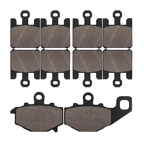 ZICOO Front Rear Brake Pads for Kawasaki ZX6R Ninja 636 ZX636 20032006 ZX10R Ninja ZX1000 1000 20042007 ZX6RR ZX600 20032006 - Image 1