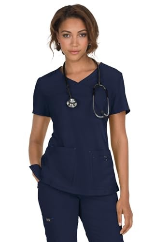 KOI Basics 374 Women's Katie Scrub Top Navy L - Image 4