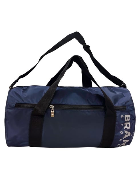 Canvas Large Duffle Gym Bag -Brand Stores- Dark Blue
