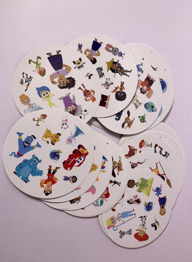 HIHILOOK Spot-It! Disney 100th Anniversary Edition Dobbles| Fast-Paced Matching Card Game | Fun for Kids Ages 6+ | 2-8 Players | 15-Minute Playtime - Image 3