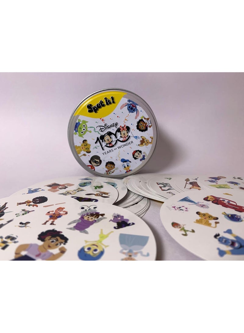 HIHILOOK Spot-It! Disney 100th Anniversary Edition Dobbles| Fast-Paced Matching Card Game | Fun for Kids Ages 6+ | 2-8 Players | 15-Minute Playtime - Image 4