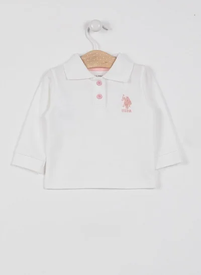 U.S. Polo Assn. U.S. Polo Assn. Baby Girls Beige Tshirt