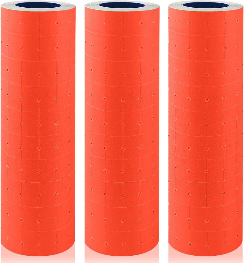 Hatisan 8 Digits Price Tag Gun Kit with 5000 Sticker Labels and 3 Ink Refill， Label Gun Pricing Guns for Office， Retail Shop， Grocery Store Organization Marking (30 Roll Saffron) - Image 1