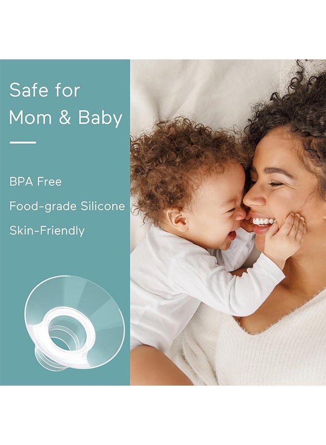 إم إكس إن 8 مضخات حليب الثدي PCS، متوافقة مع مومكوزي S12 برو/S9 برو/S12/S9 كأس مضخة الثدي القابلة للارتداء، خفض حجم النفق 24 مم إلى أحجام أخرى - Image 5