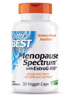 Doctor's Best Menopause Spectrum with EstroG-100, Non-GMO, Vegan, Gluten Free, Soy Free, 30 Veggie Caps  - Image 1