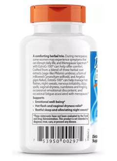 Doctor's Best Menopause Spectrum with EstroG-100, Non-GMO, Vegan, Gluten Free, Soy Free, 30 Veggie Caps  - Image 3