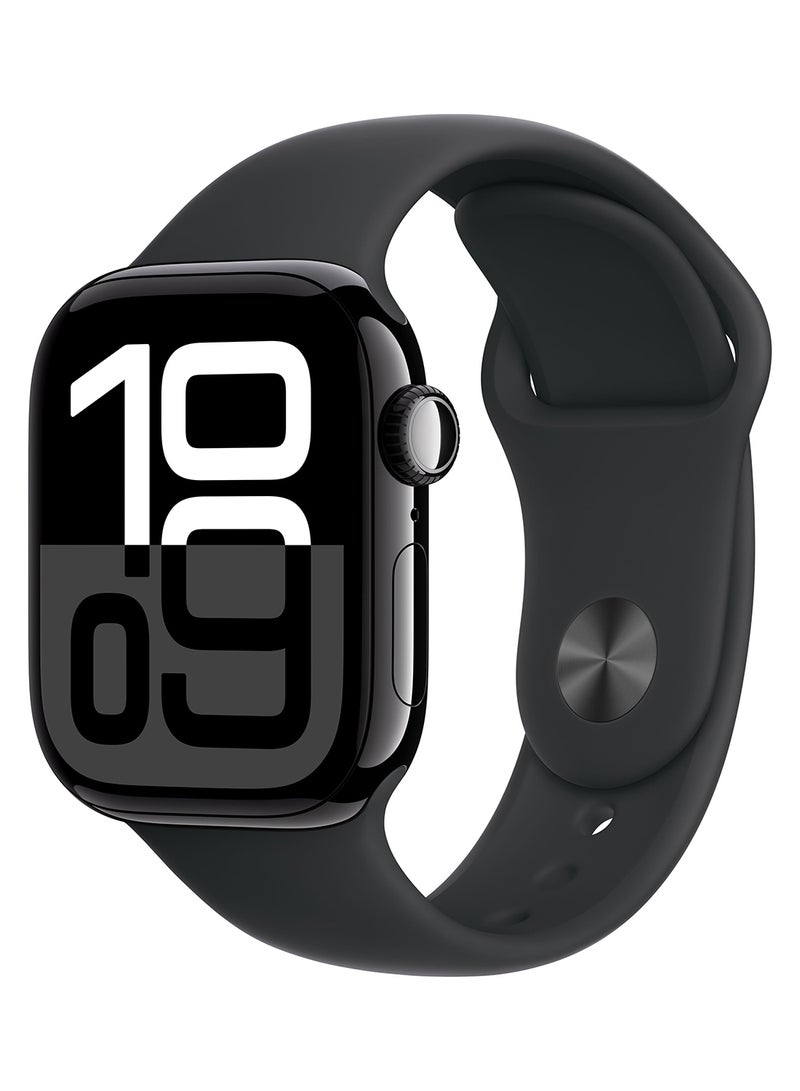 Watch Series 10 GPS 42mm Silver Aluminium Case with Denim Sport Band - M/L - International Version Denim