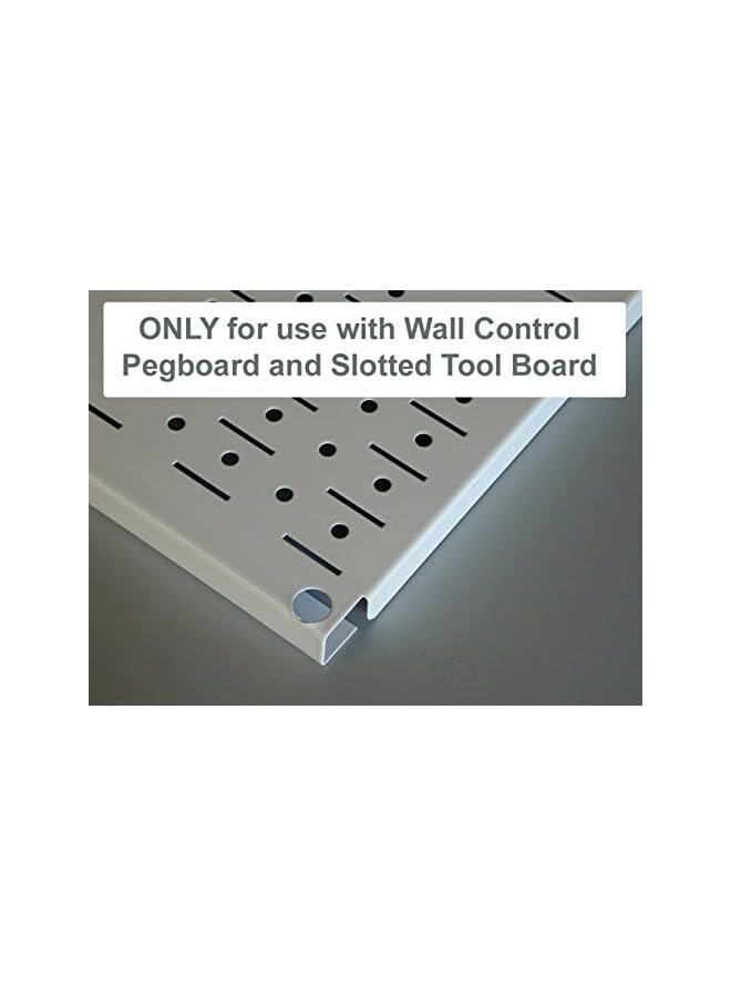 PROMASS promass ASM-SH-1606 B Deep Pegboard Shelf Assembly for promass Pegboard Only, 6", Black  - Image 4