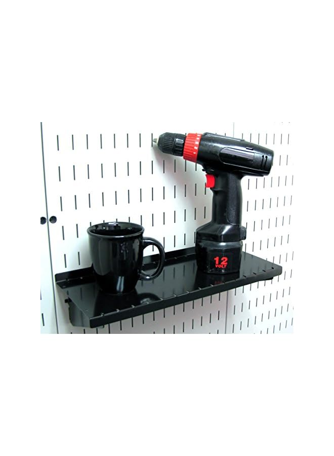 PROMASS promass ASM-SH-1606 B Deep Pegboard Shelf Assembly for promass Pegboard Only, 6", Black  - Image 5