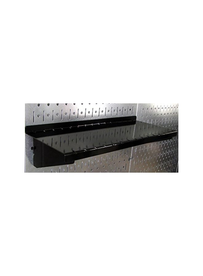PROMASS promass ASM-SH-1606 B Deep Pegboard Shelf Assembly for promass Pegboard Only, 6", Black  - Image 3