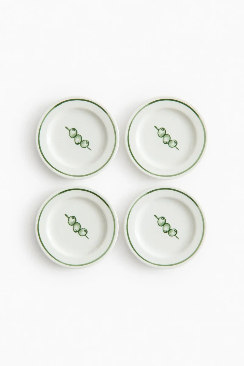 اتش اند ام صحون بورسلين صغيرة - عبوة من 4 قطع