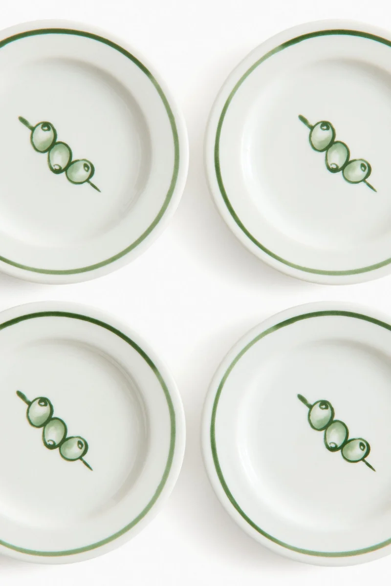 اتش اند ام صحون بورسلين صغيرة - عبوة من 4 قطع