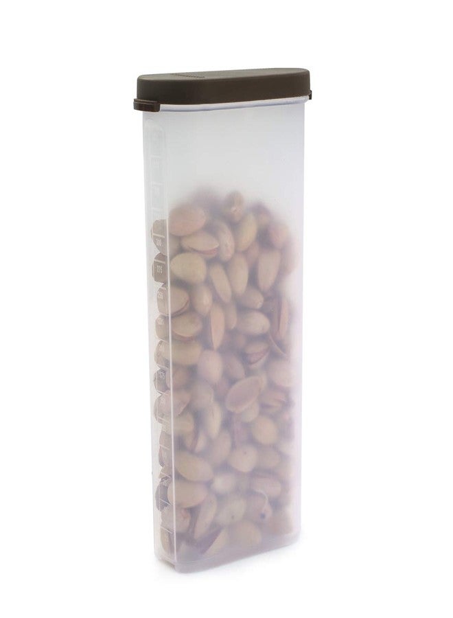 Mahaware Modular Mini Oval Plastic Kitchen Container Set, 425ml, Set of 12, Brown - Image 5