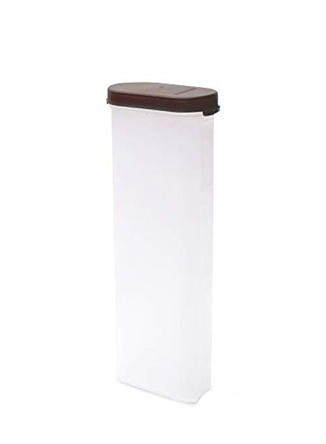 Mahaware Modular Mini Oval Plastic Kitchen Container Set, 425ml, Set of 12, Brown - Image 2