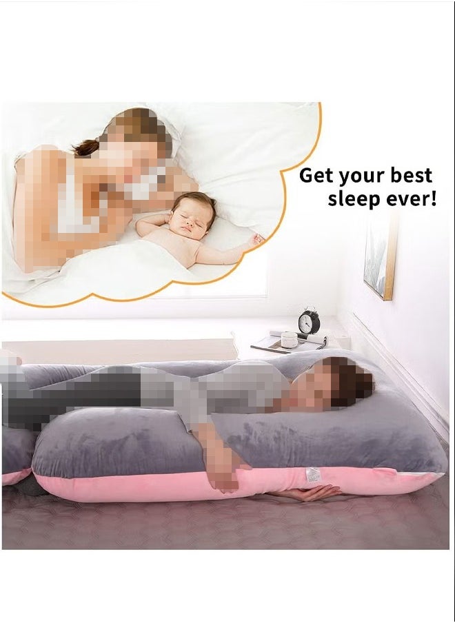Fitness World U-Shaped Pregnancy Pillow Full Body Maternity Support Pillow(62"x 28")  - Image 5