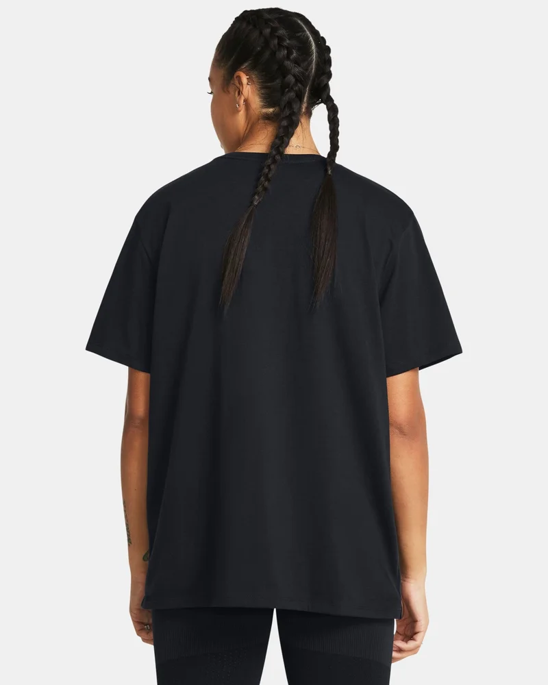 Under Armour Black Women's Campus Logo T-Shirt for Women | Best Price UAE