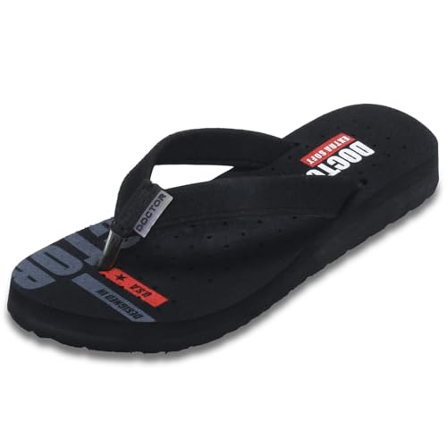 DOCTOR EXTRA SOFT Women's Care Orthopaedic and Diabetic Super Comfort Dr Sliders Flipflops and House Slippers for Women’s and Girl’s Womens-D-21-Black-8UK - Image 1