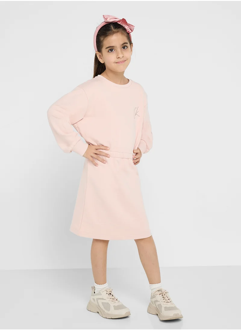 Calvin Klein Jeans CK SIGNAGE LS HWK DRESS