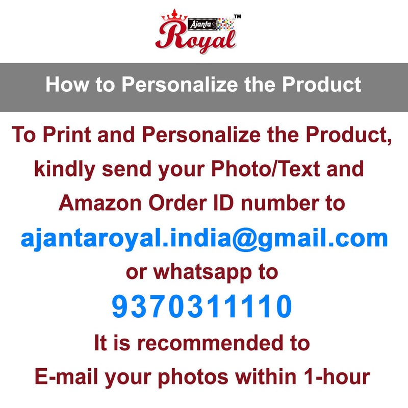 AJANTA ROYAL Personalized 35 x 7 Photo Frames Metallic A55CTP - Image 2