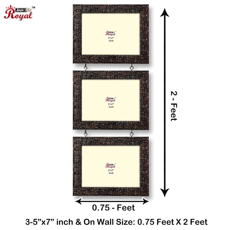 AJANTA ROYAL Personalized 35 x 7 Photo Frames Metallic A55CTP - Image 3