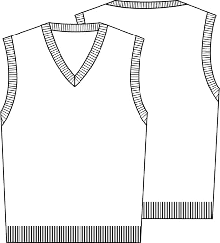 CLASSROOM Big Boys' Uniform Sweater Vest, Dark Navy, Large - Image 3