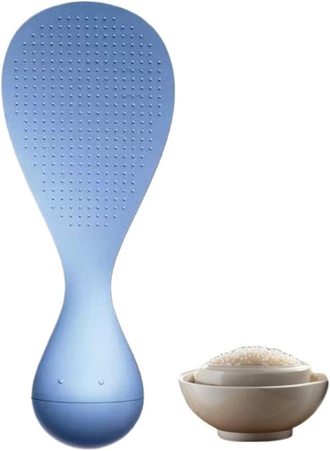 Prostuff.in® 1Pcs Anti-Stick Standing Rice Spoon - Heat-Resistant Paddle with Upright Stand, Non-Slip Handle, Easy to Clean, Ideal for Rice Cookers & Cooking Essentials - (Multicolour) - Image 1
