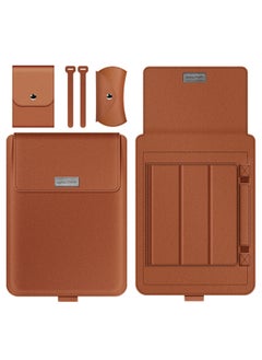 Suitable For Apple MacBook13 Laptop Bag 15.6 Lenovo Xiaoxin Four-piece Bracket Inner Bag-Color:CAMEL-Applicable Model:16/17 Inch Universal (with Medium Package)