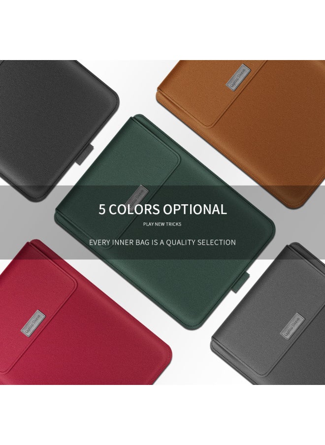 Generic - Suitable For Apple MacBook13 Laptop Bag 15.6 Lenovo Xiaoxin Four-piece Bracket Inner Bag-Color:CAMEL-Applicable Model:16/17 Inch Universal (with Medium Package) - Image 1