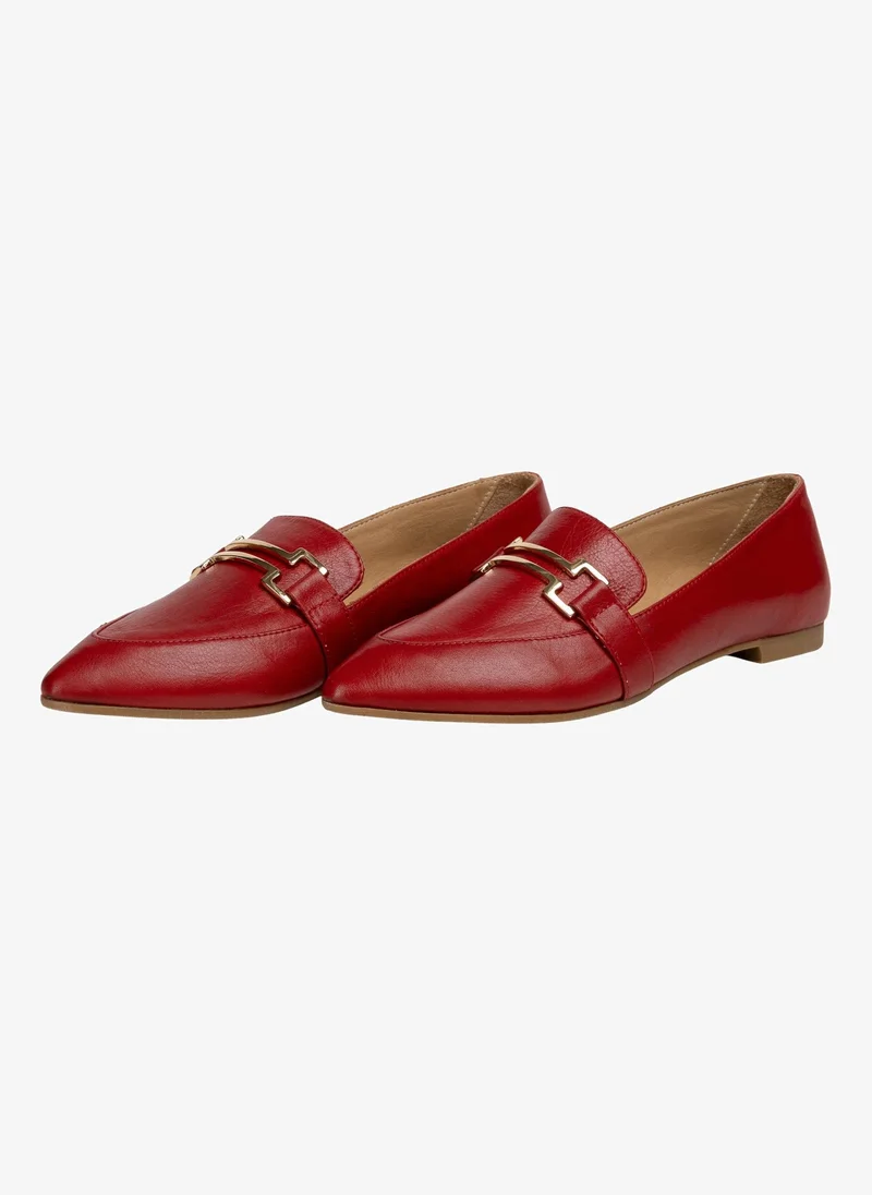 Christian Lacroix Christian Lacroix Women's Leather Loafers - Red