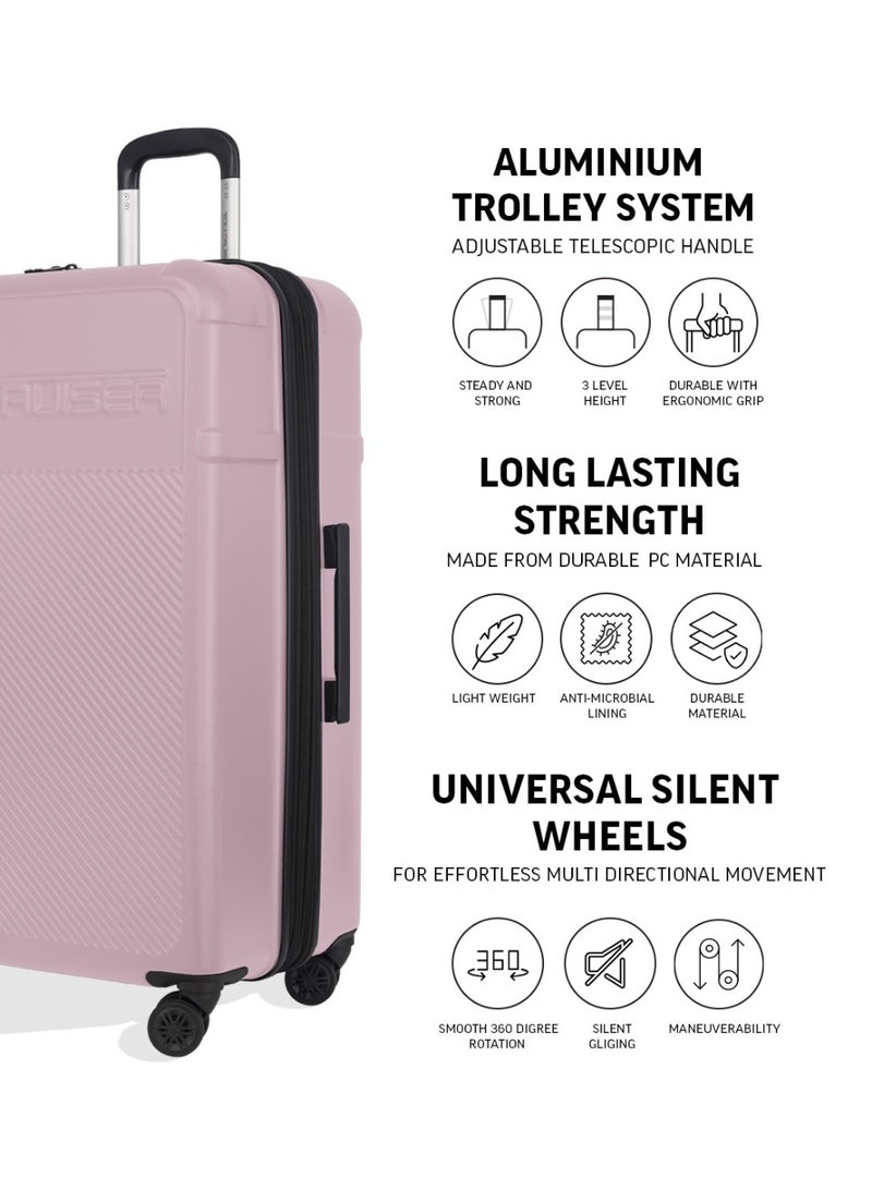 Tom Cruiser Story 20-Inch Travel Luggage – ABS + Polycarbonate Expandable Design, TSA Lock, Anti-Theft Zipper, 360° Spinner Wheels, 2-Year Warranty – Pink - Image 5