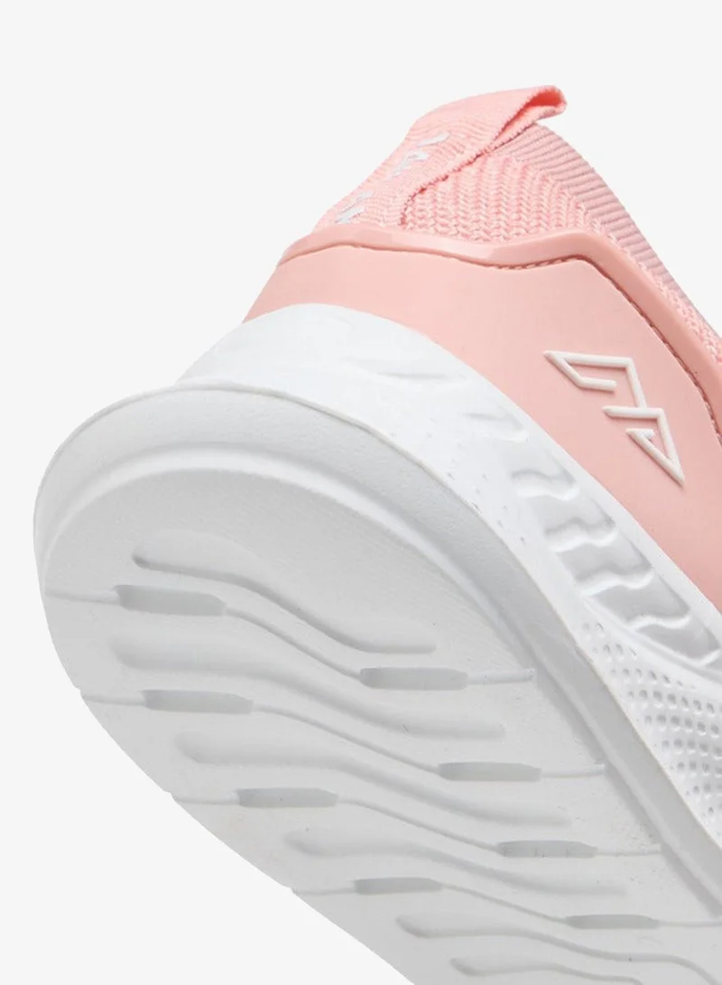 Oaklan by Shoexpress PINK Textured Sports Shoes with Lace-Up Closure for Women | Best Price UAE