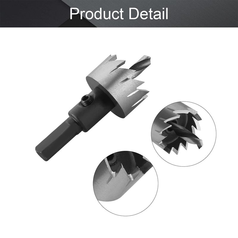 Othmro Utoolmart 24mm Black HSS Drill Bit Hole Saw Cutter 70mm Length for Metal Alloy Wood 1pcs - Image 4