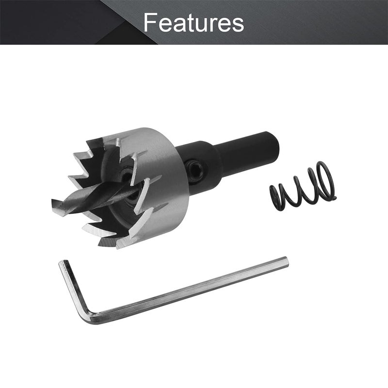 Othmro Utoolmart 24mm Black HSS Drill Bit Hole Saw Cutter 70mm Length for Metal Alloy Wood 1pcs - Image 3