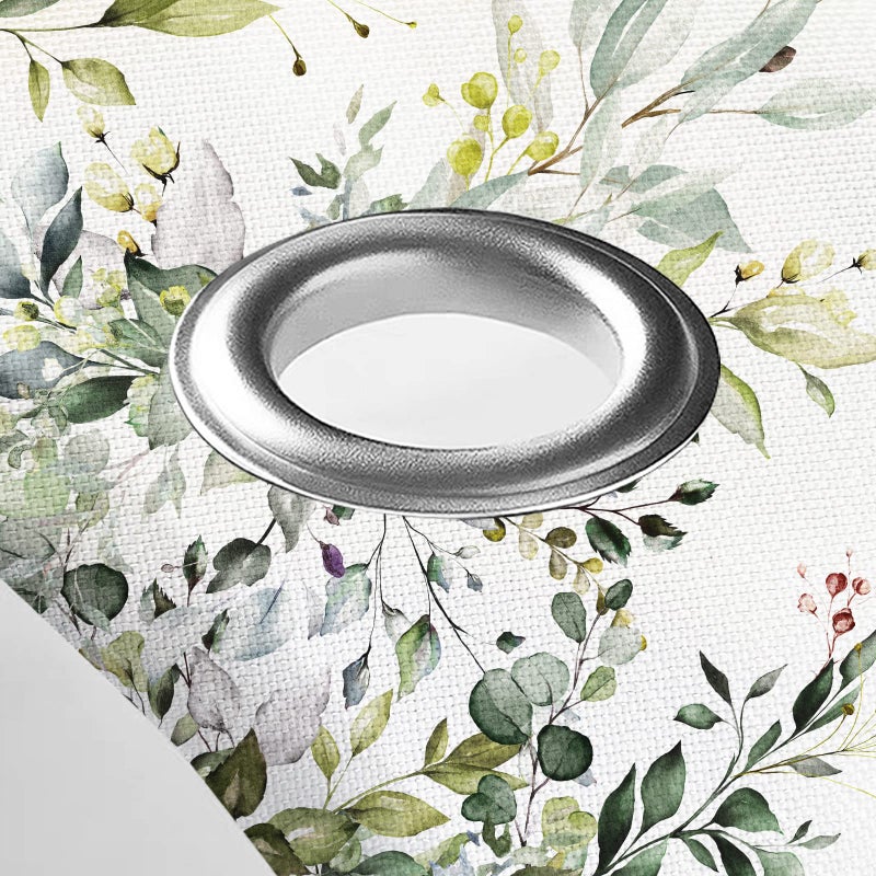 Tititex Sage Green Eucalyptus Shower Curtain, Watercolor Leaves on The Top Plant with Floral Bathroom Decoration Shower Curtain Sets 72x72 Inch with Hooks - Image 5