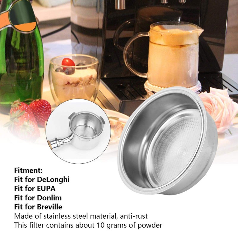 Garosa Coffee Filter Basket Stainless Steel Strainer, Cup 51mm Single Layer Non Pressurized Filter Basket Strainer Fit for - Image 3
