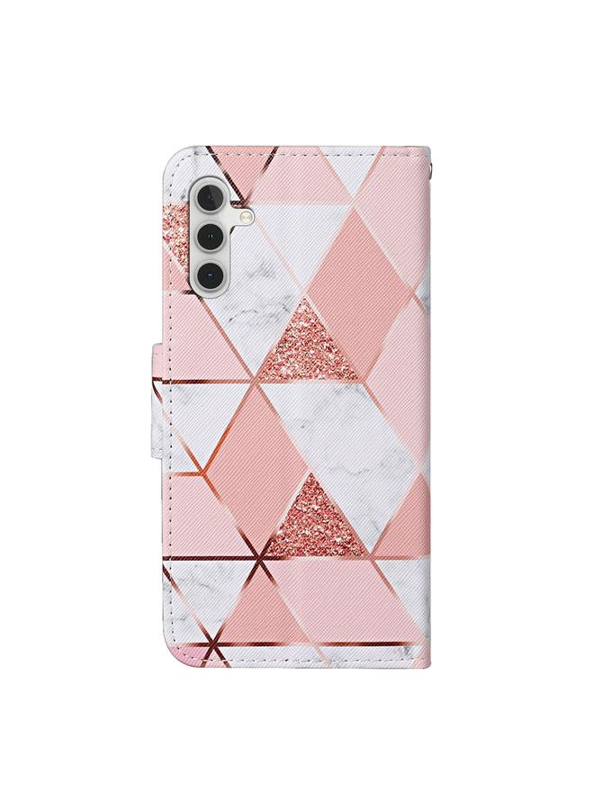 اس-توب جراب هاتف جلدي بنمط رسم ملون لهاتف Samsung Galaxy A54 - Image 3