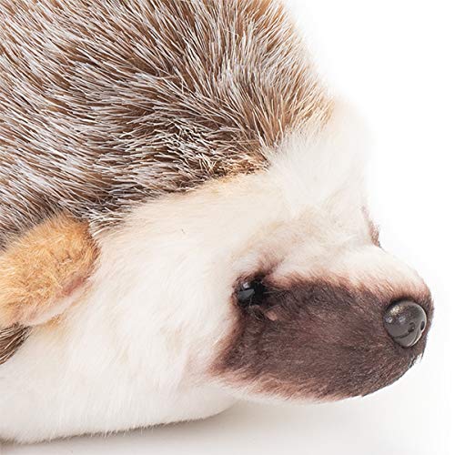DEMDACO Huddled Small Hedgehog Wispy Chestnut Children's Plush Stuffed Animal - Image 3