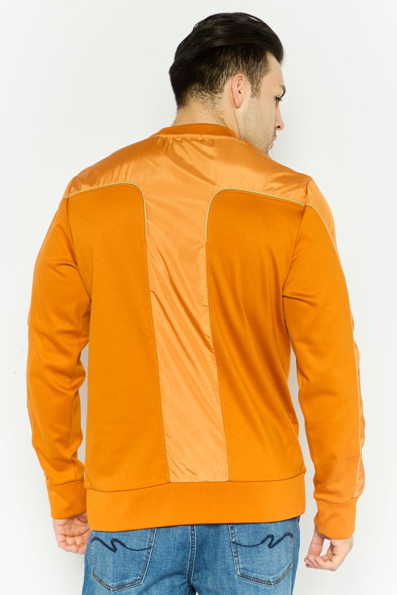 BOSS Porsche x Boss Men Crew Neck Sweater, Orange - Image 4