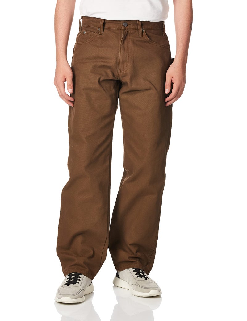 Dickies Mens Relaxed Fit Sanded Duck Carpenter Jeans, Brown Duck, 36W x 32L US - Image 1