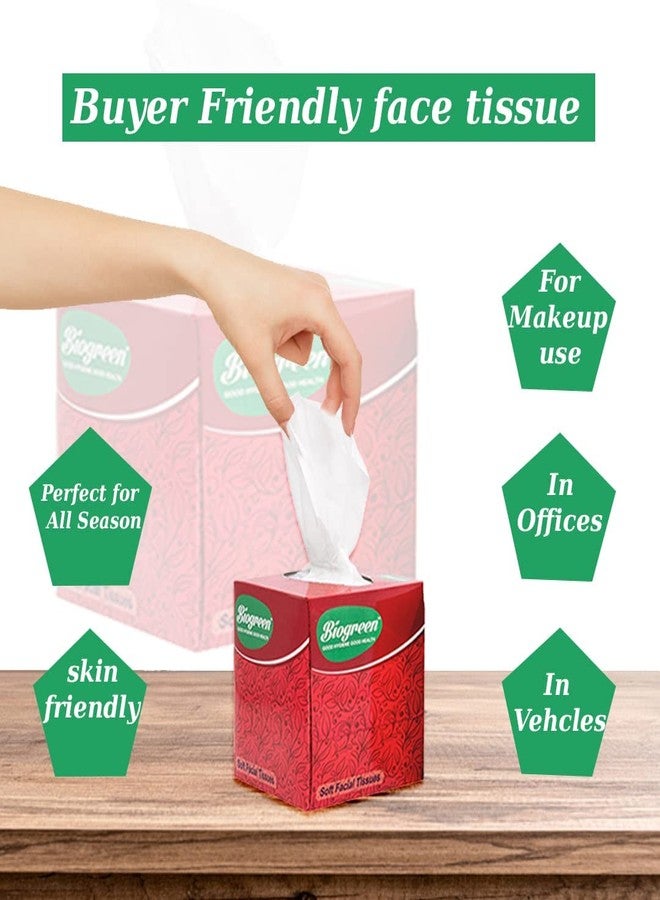 Biogreen Cube Facial Tissue Pack of 6 | 80 pulls in each box cube facial tissue for car box - Image 4