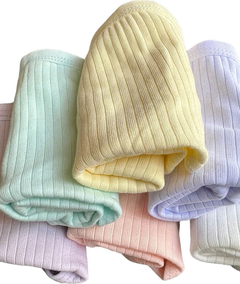 Dondeza Passion Girls Pastel Color Corduroy Cotton Boxer 6 Pack