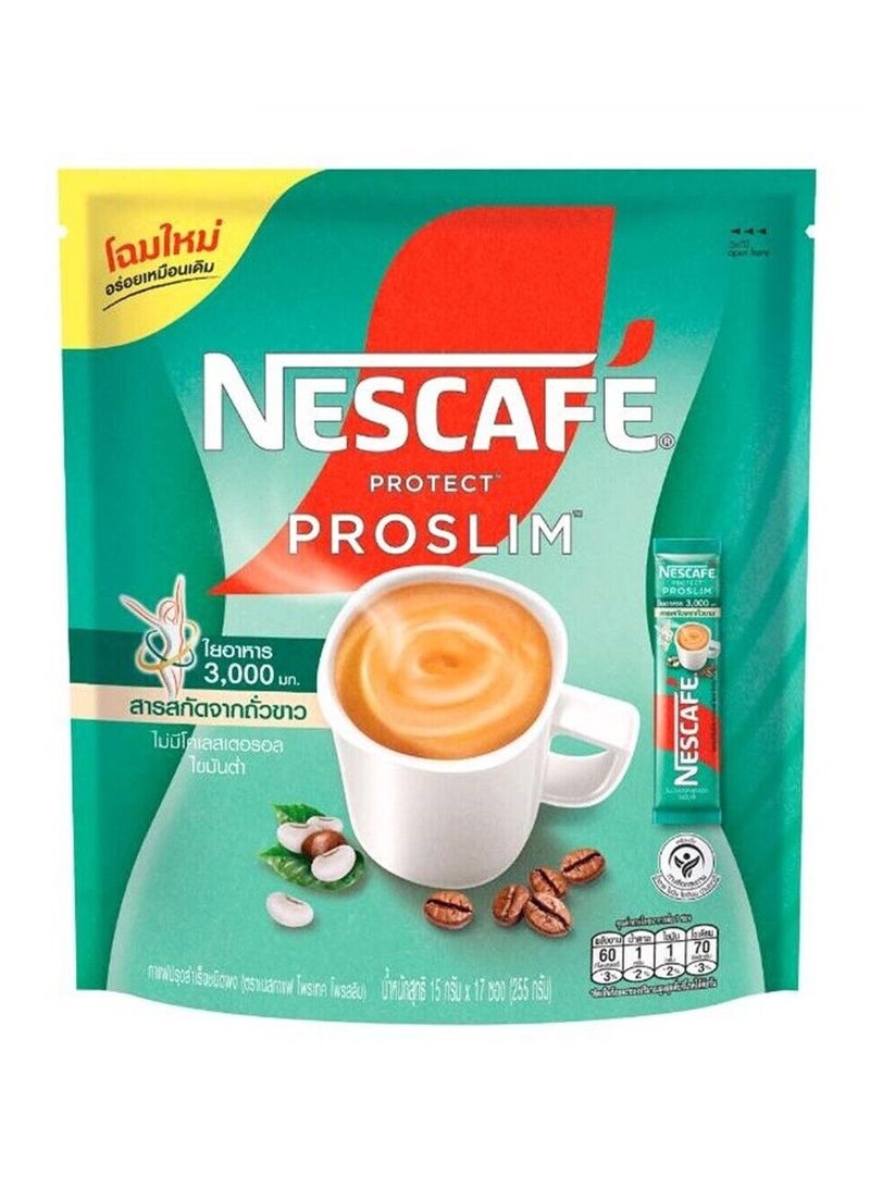 Nescafe Proslim Coffee  Instant  Coffee For Weight Loss 17 Sachets 15 Grams Each - Image 1