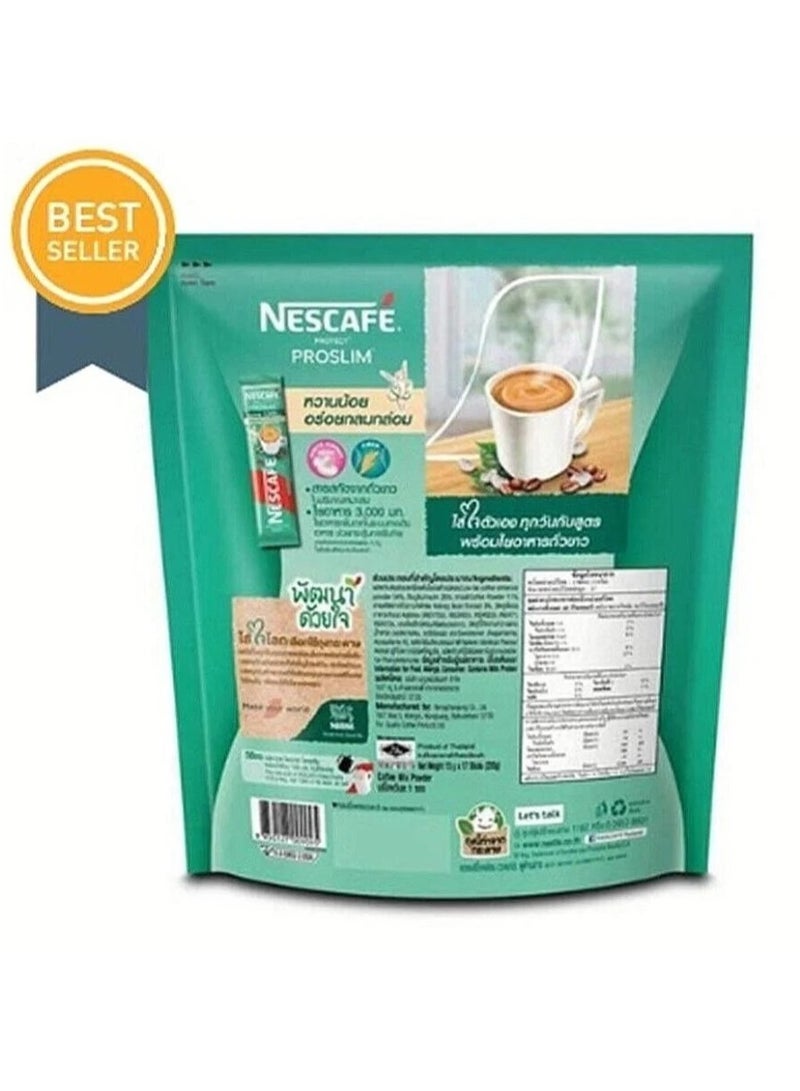 Nescafe Proslim Coffee  Instant  Coffee For Weight Loss 17 Sachets 15 Grams Each - Image 2