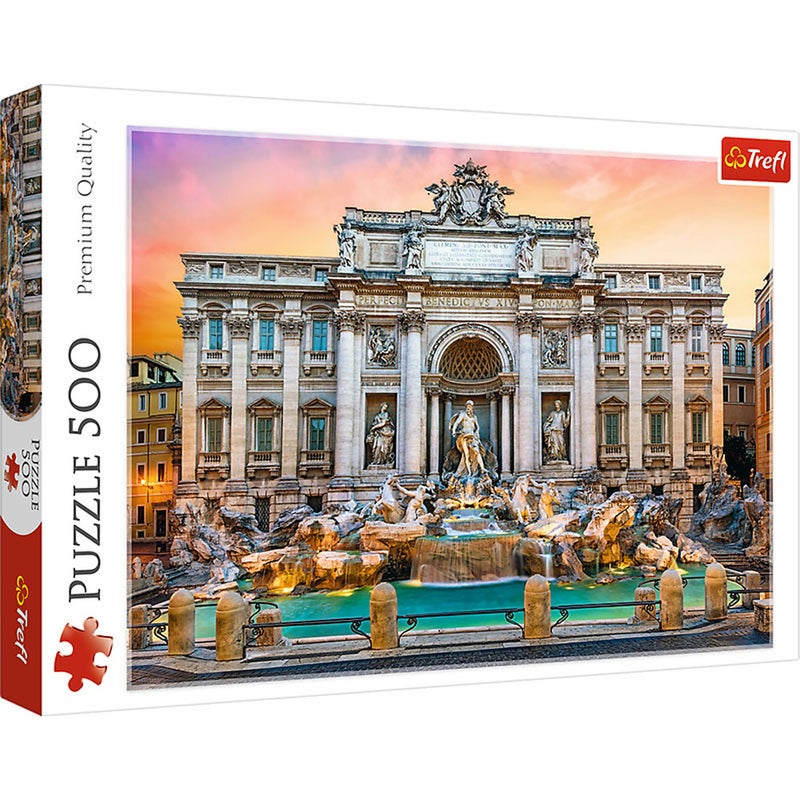 Trefl - Trevi Fountain Rome Puzzle 500 Pieces - 37292 - Image 1