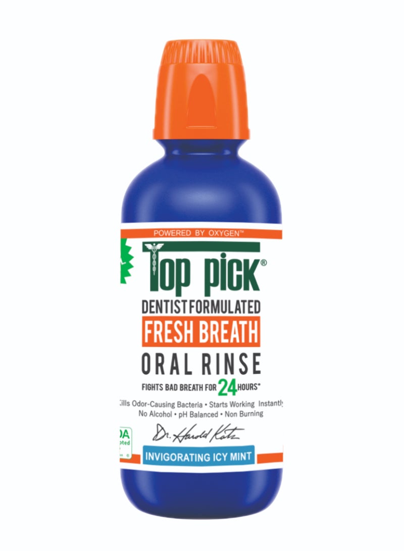 Therabreath Dentist-Developed Oral Rinse – Icy Mint Flavor for Long-Lasting Fresh Breath