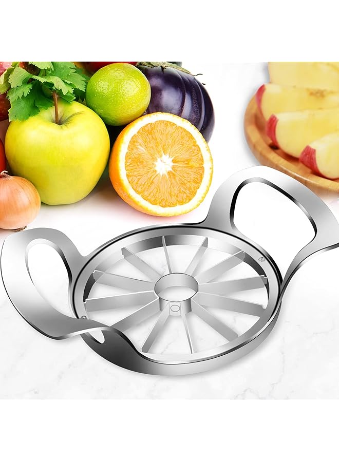Excefore Apple Slicer, 12 Blade Extra Large Apple Corer, Stainless Steel Ultra Sharp Apple Cutter, Pitter, Wedger. Upgraded Version Apple Corer Peeler Designed For Up To 4 Inches Apples - Image 5