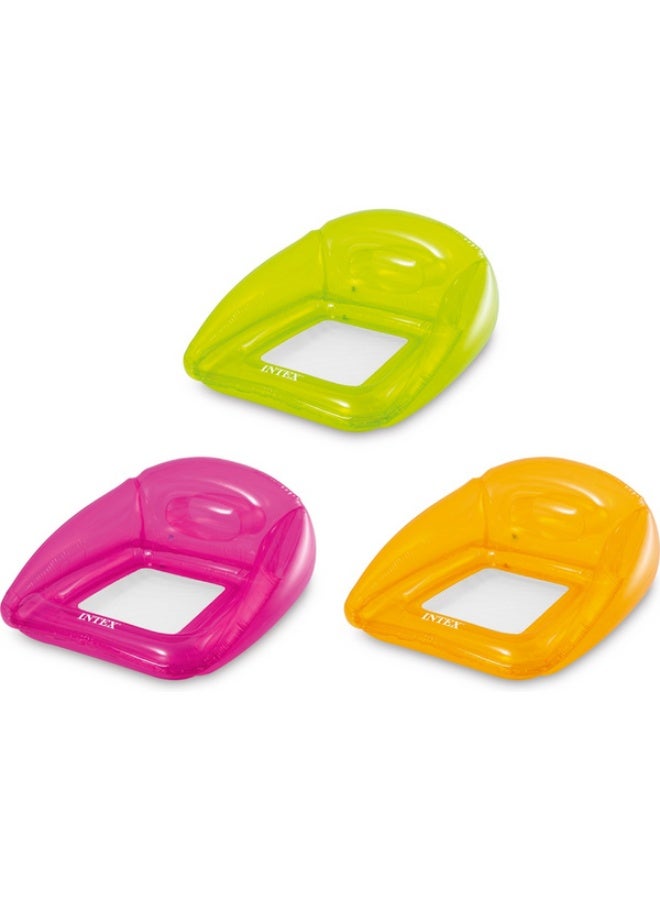 INTEX Inflatable Transparent Pool Lounge Assorted Color 104 x 102cm INT56802 - Image 3