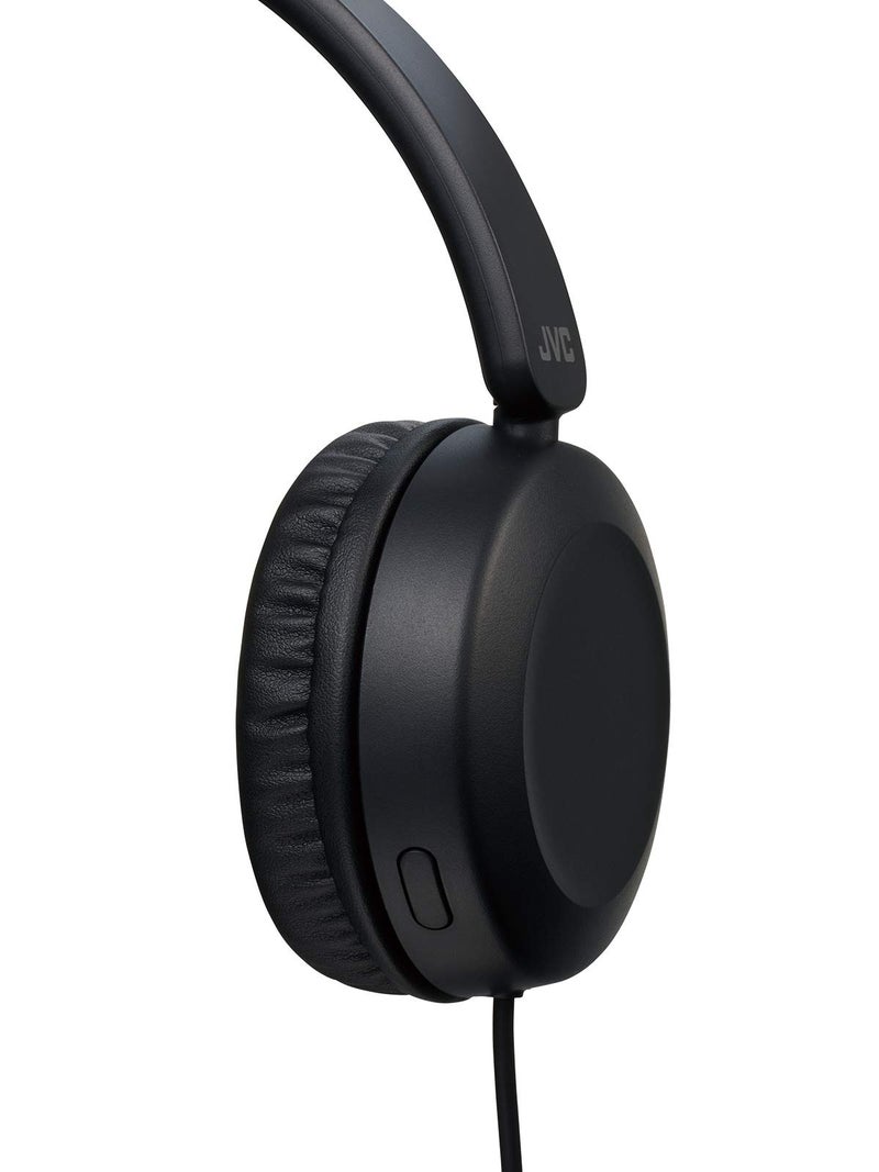 JVC Lightweight On Ear Headphones with Powerful Sound, Integrated Remote & Mic for Smartphones - HAS31MB (Black), Medium - Image 5