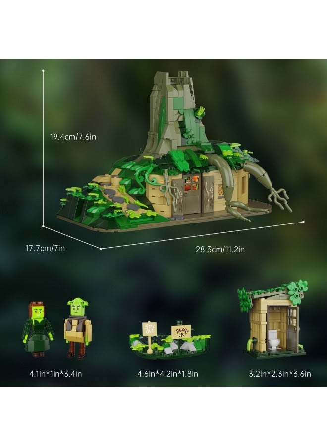 عام السلسلة المعمارية Shrek 's Swamp Shrek 's Swamp تحتوي على الكهرباء والجزيئات الصغيرة لبناء اللبنات الأساسية - Image 2