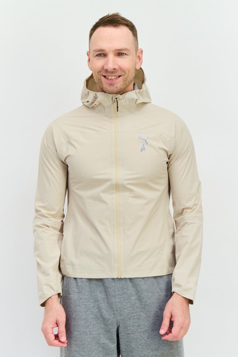 PUMA Men Sportswear Fit Long Sleeve Traiining Jacket, Beige - Image 1